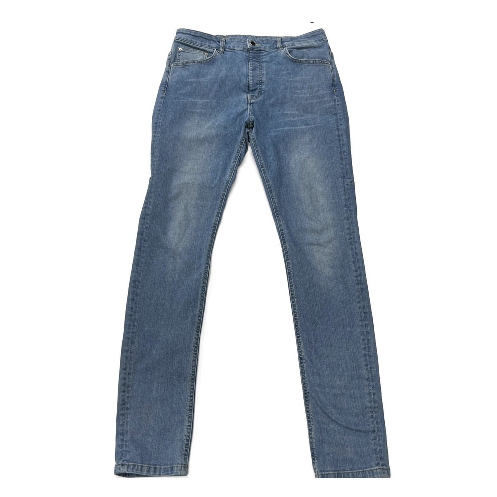 Flaneur Homme Blue Jeans 36 x‎ 33 Button Fly Denim Straight Mens